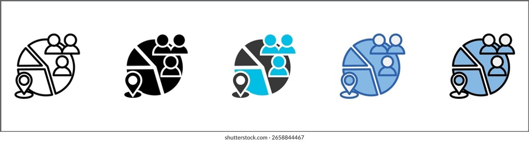 Demografisches Symbolpaket - Multistyle-Illustration