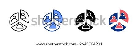Demographic icon sheet multiple style collection