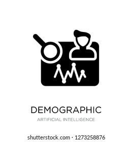 demographic icon vector on white background, demographic trendy filled icons from Artificial intelligence collection, demographic vector illustration