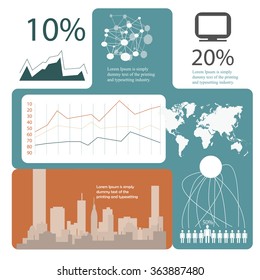 demographic statistic, infographics template
