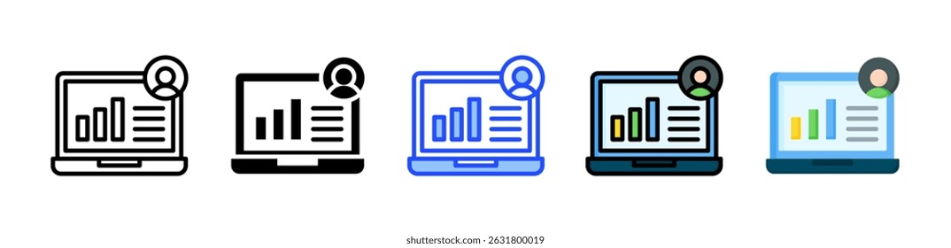 Demographics Icon Collection With Multiple Styles