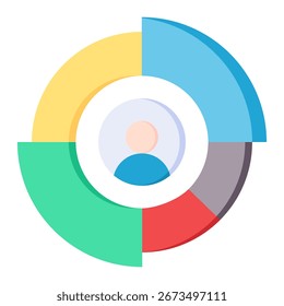 Elemento de ícone demográfico para design