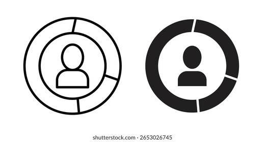 Demographics icon Logo Design Vector Template Illustration