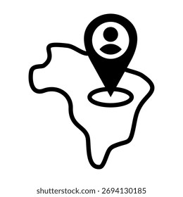 Demographics Icon Mixed Style Vector Illustration