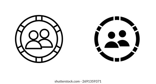 Demografie-Symbol Einfache Vektorgrafik für Grafik- und Webdesign.