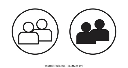 Forma del ícono demográfico. Símbolos del Vector.