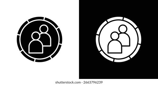 Demographics icon symbol. Simple, flat design for web and mobile app