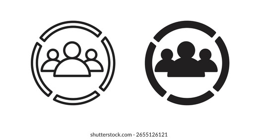 Ícone demográfico design de vetor. definir ícones da web