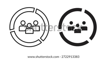 Demographics icon for web and app. vector illustration eps