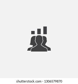 demography base icon. Simple sign illustration. demography symbol design. Can be used for web, print and mobile