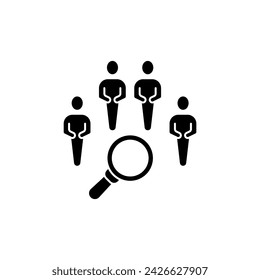 Icono de línea de concepto demográfico. Ilustración de elementos simples. concepto demográfico diseño de símbolos de contorno.