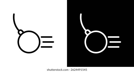 Icono de bola de demolición. Conjunto de Vectores de logotipos