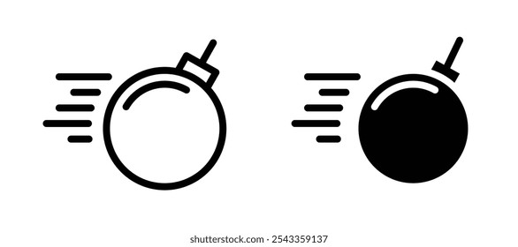 Demolition ball icon symbol collection on white background.