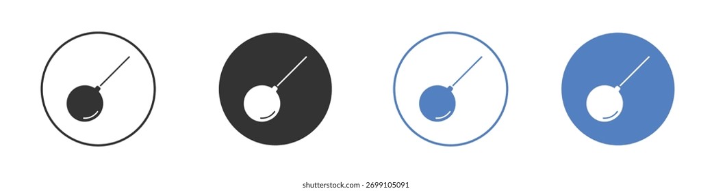 Abrissball-Ikone, Vektor. Illustration der Logo-Vorlage