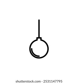 Vector de icono de bola de demolición. ilustración de stock