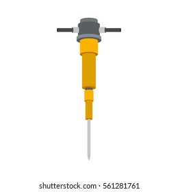 demolition drill construction tool icon