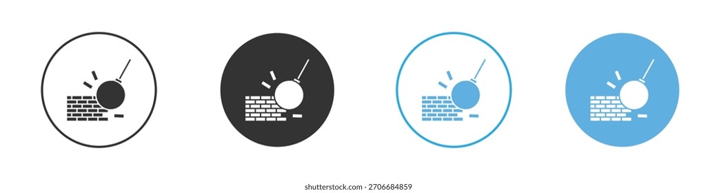 Abrisssymbol Logo-Vorlage Designsatz