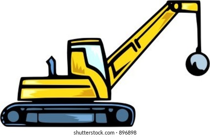 Demolition truck.Vector illustration