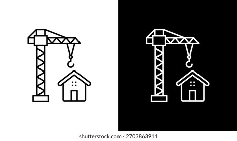 Abriss weißes Symbol Set Design