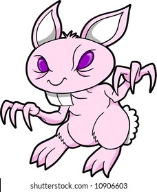 Demon Bunny Rabbit Vector Illustration