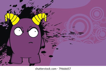 demon cartoon background  in vector format