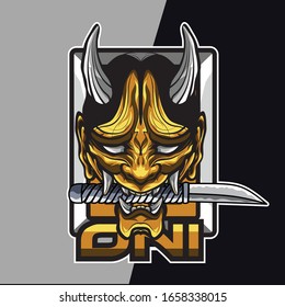demon e sport logo and mascot game