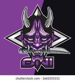 demon e sport logo and mascot game