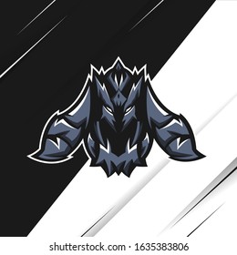 demon elegant logo vector design fit for emblem,mascot,sport And esport,bussiness personal
