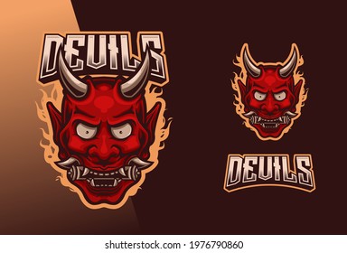 Demon Esport Logo Design Illustration