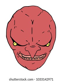 demon face draw