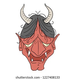 demon face draw