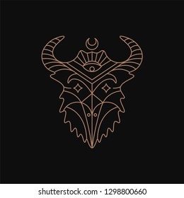 Demon geometric sacred symbol