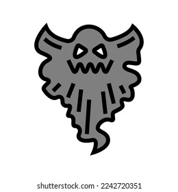 demon ghost color icon vector. demon ghost sign. isolated symbol illustration