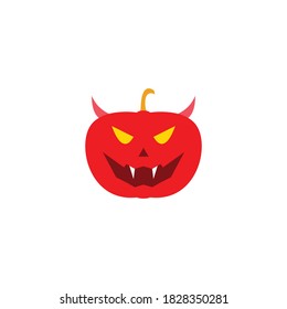 Demon Halloween Pumpkin Character Icon