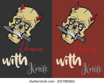 diseño de camiseta con vector de cuchillo