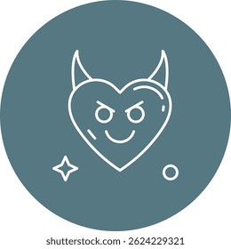 Demon Line vector Icon Design