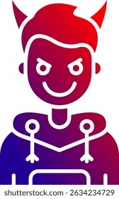 Demon Line vetor Icon Design