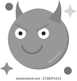 Demon Line vector Icon Design