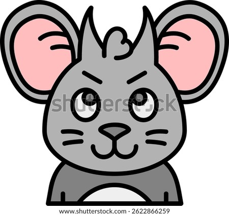 Demon Line vector Icon Design