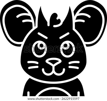 Demon Line vector Icon Design