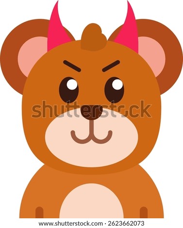 Demon Line vector Icon Design
