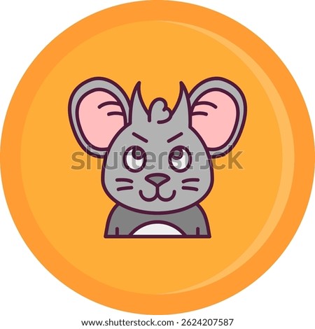 Demon Line vector Icon Design