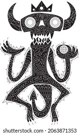 A Demon lives inside each of us.  and only occasionally do we give him power over ourselves, and the crown