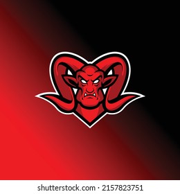 demon logo esport for commercial use