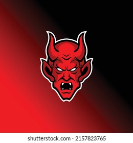 demon logo esport for commercial use