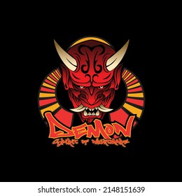 demon logo illustration design for sukajan is mean japan traditional cloth or t-shirt with digital hand drawn Embroidery Men T-shirts Summer Casual Short Sleeve Hip Hop T Shirt Streetwear