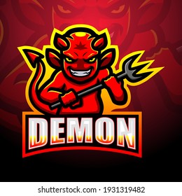 Demon Mascot Esport Logo Design