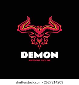 Demon Mascot Logo Design Template