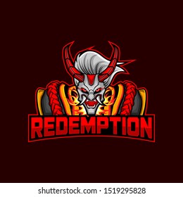 Demon Mascot Logo for Gaming, Stream Channel or Community