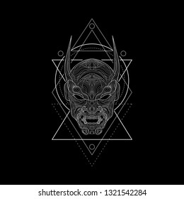 Demon Mask Geometry Styl